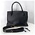 Prada Borsa Tote e Borsa a Tracolla Saffiano Monochrome Black - vista 2