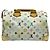 Louis Vuitton Borsa Tote Speedy Monogram Multicolor Canvas White - vista 14