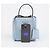 Prada Borsa Tote e a Tracolla in Pelle Saffiano Astral Blue - vista 13