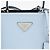 Prada Borsa Tote e a Tracolla in Pelle Saffiano Astral Blue - vista 3