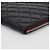 Chanel Classic Large Clutch aus schwarzem Lammleder mit silberner Hardware - Ansicht 10