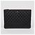 Chanel Classic Large Clutch aus schwarzem Lammleder mit silberner Hardware - Ansicht 2
