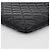Chanel Classic Large Clutch aus schwarzem Lammleder mit silberner Hardware - Ansicht 8