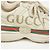 Gucci Leder-Sneaker mit Logo Ivory - Ansicht 4