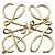 Loewe Anagram Brosche Gold