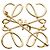 Loewe Anagram Brosche Gold - Ansicht 2