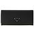 Prada Saffiano Long Wallet aus schwarzem Leder