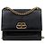 Balenciaga Borsa a tracolla BB con patta nera