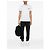 Moncler T-shirt in cotone con doppio patch logo - vista 5