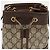 Gucci Mini Borsa Secchiello Ophidia GG Marrone - vista 8