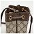 Gucci Mini Borsa Secchiello Ophidia GG Marrone - vista 9