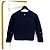Thom Browne Cardigã de lã com decote em V e tranças para mulher Navy - vista 15