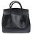Bally Borsa Tote Media in Vitello Grana Nero