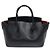Bally Borsa Tote Media in Vitello Grana Nero - vista 3