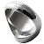 Maison Martin Margiela Anello con design ovale - vista 5