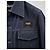 Fendi Giacca camicia in denim navy con patch logo - vista 4