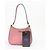 Miu Miu Borsa a tracolla hobo Madris Leather Gold Logo Rosa - vista 10