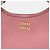 Miu Miu Borsa a tracolla hobo Madris Leather Gold Logo Rosa - vista 3
