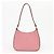 Miu Miu Borsa a tracolla hobo Madris Leather Gold Logo Rosa - vista 4