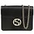Gucci Borsa a catena Small Interlocking GG Nero Oro