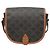 Céline Triope Canvas Polka Bag Medium Tan