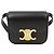 Céline Mini Cloud in vitello lucido nero