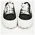 Prada Sneakers platform in gabardine con logo Triangle Nero - vista 6