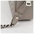 Prada Borsa a tracolla Gray Diagram Chain - vista 7