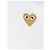 Comme Des Garcons Kurzarm-T-Shirt mit goldenem Herz-Patch - Ansicht 6