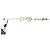 Dolce & Gabbana Ivory Fantasy Pattern Adjustable Neck Papillon Bow Tie
