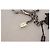 Dolce & Gabbana Black Prince Studs Logo Silver Brass Keychain - view 4