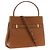 Tory Burch Borsa a tracolla in pelle di vacchetta marrone - vista 2