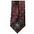 Dolce & Gabbana Cravatta regolabile da uomo in seta monogram logo bordeaux