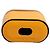 Dolce & Gabbana Capa Airpods com aba e alça em couro de bezerro amarelo com logo - vista 3