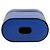Dolce & Gabbana Capa Airpods em couro de bezerro azul com logo, aba e alça