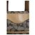 Autre Marque Borsa Duffel in Tela con Motivo Verde e Marrone - vista 2