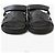 Hermès Sandali Chypre in pelle di vitello Noir Black - vista 2