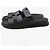 Hermès Sandali Chypre in pelle di vitello Noir Black - vista 3