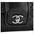 CHANEL - Borsa a tracolla Classique/Timeless Elementary Chic Flap in pelle liscia nera - vista 5