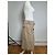 Gonna a trapezio vintage Burberry foderata Nova Check c. 2000s Beige S - vista 2