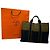 Borsa Tote Vintage Hermès Troca Canvas Fine anni 1990 Olive Black