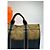 Borsa Tote Vintage Hermès Troca Canvas Fine anni 1990 Olive Black - vista 7