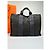 Tote vintage Hermès Canvas Nero Grigio Argento - vista 14