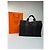 Tote vintage Hermès Canvas Nero Grigio Argento - vista 2