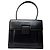 Borsa strutturata Vintage Givenchy 4G con manico, fine anni '70, Black