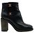 Botines Chanel de piel negra con cierre CC - vista 2
