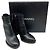 Botines Chanel de piel negra con cierre CC - vista 7