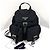 Prada Nylon Rucksack mit Dreiecks-Logo Schwarz Small
