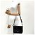 Prada Borsa a spalla e crossbody con logo triangolare spazzolato Nero - vista 3