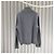Céline Triomphe Strickpullover aus Wolle und Kaschmir mit halbem Reißverschluss grau (S-grade/XL) - Ansicht 5